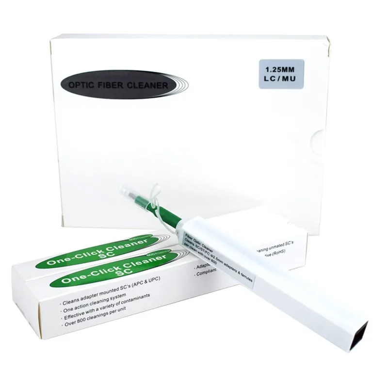 محول شفة TFN SC FC ST قلم تنظيف الوجه ذو نهاية الألياف الضوئية - أداة تنظيف بصرية متينة