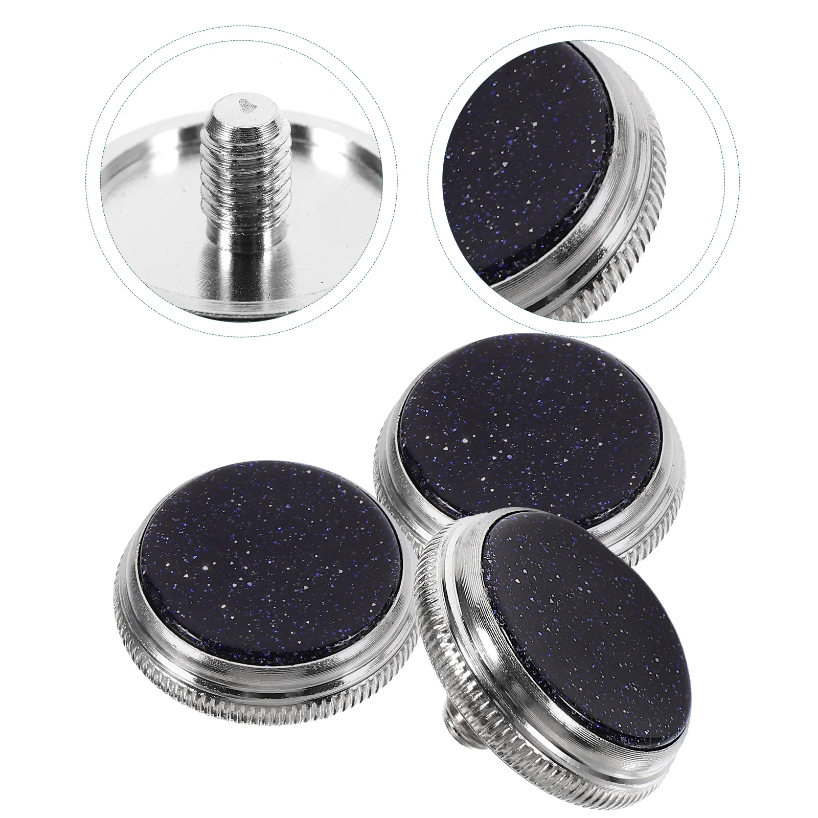 

3 Pcs Accessories Small Piston Button Child Trumpet Valve Caps Abs Material Mic for Phone Musical Accessory