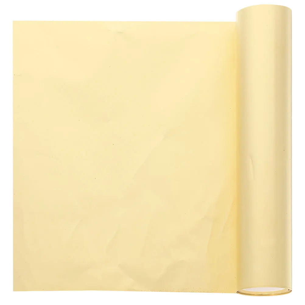 

1 Roll Brass Sheet Roll Convenient Cuttable for DIY Projects Crafts Industrial Use Brass Foil Plate Metal Foil Sheet