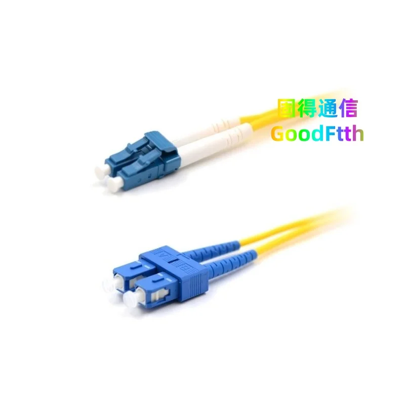 سلك تصحيح الألياف SC إلى LC UPC SM G652D G657A1 G657A2 دوبلكس 0.5 متر-300 متر كابل قافز GoodFtth