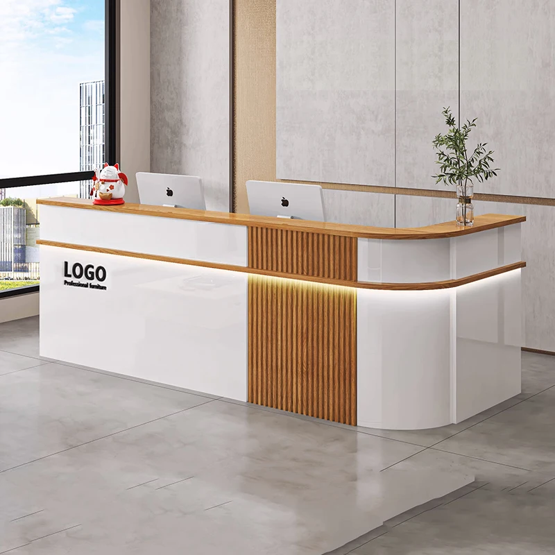 

Modern Decor Reception Desk Luxury Elegant Simple Design Bar Counter Nordic Unique Escritorios De Oficina Office Furniture