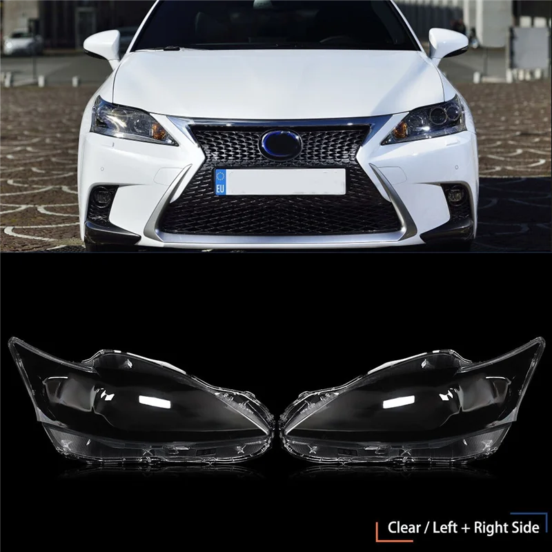 

BB-Right Car Headlight Lens Cover Headlight Shade Shell Auto Shell Cover Replacement Accessories For Lexus CT200 CT200H 2012-201