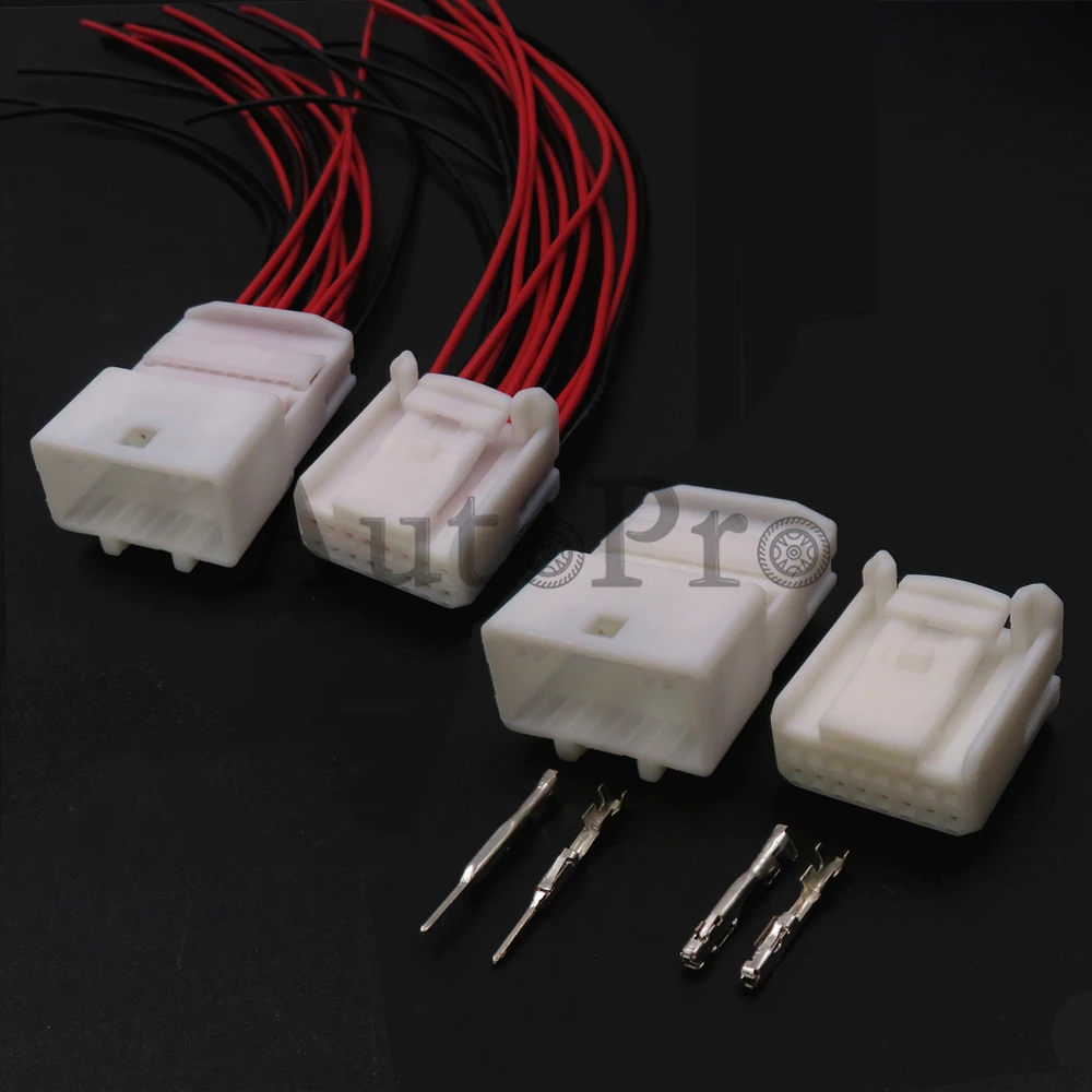 1 zestaw 16 otworów 1473796-1 Auto Low Current Connector nawigacja Audio do samochodu wiązka przewodów gniazdo 1473410-1 1318386-1