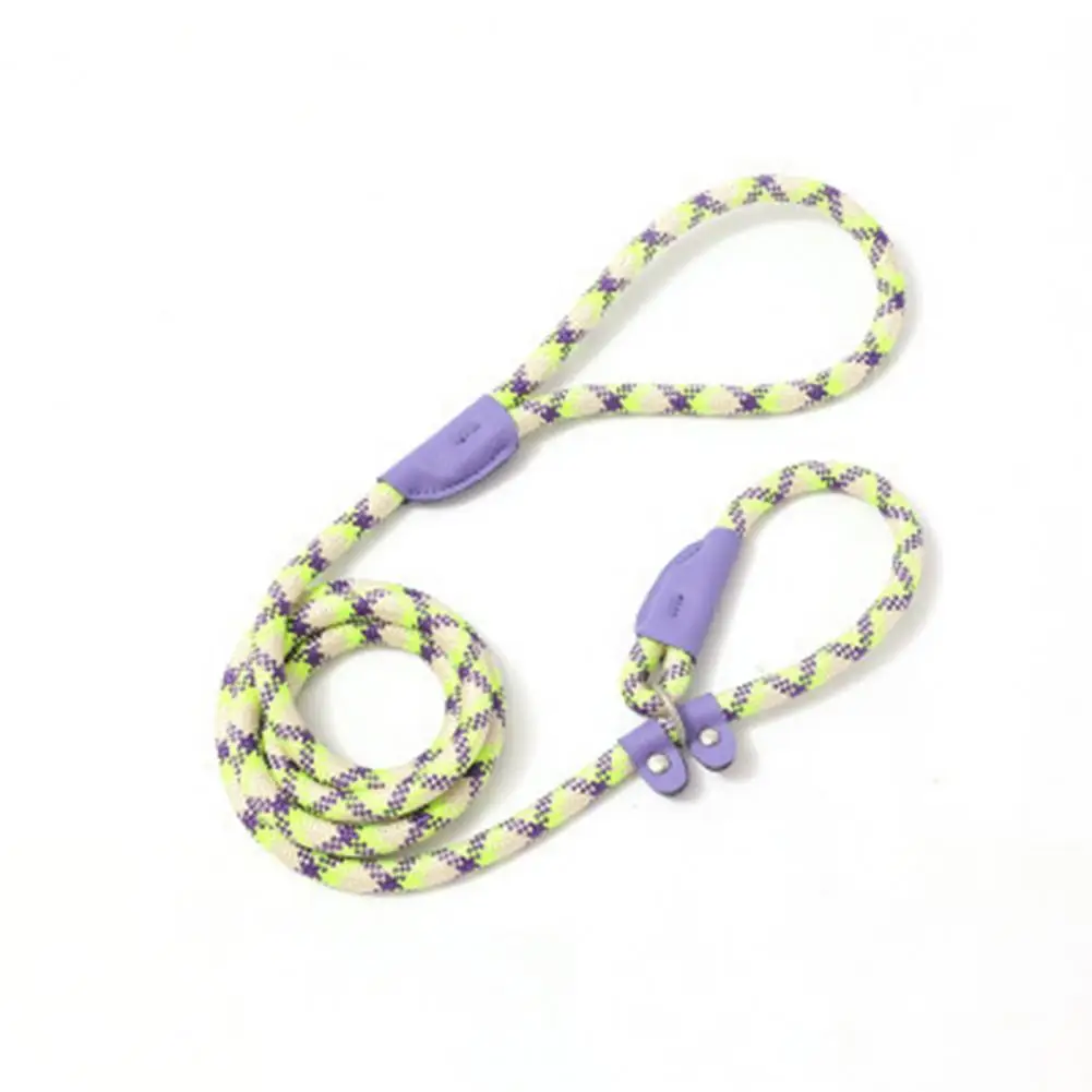 

Dog Training Leash Heavy Duty Slip Dog Leash with Padded Handle for Medium to X-large Dogs Durable Climbing Rope Lead for Breeds