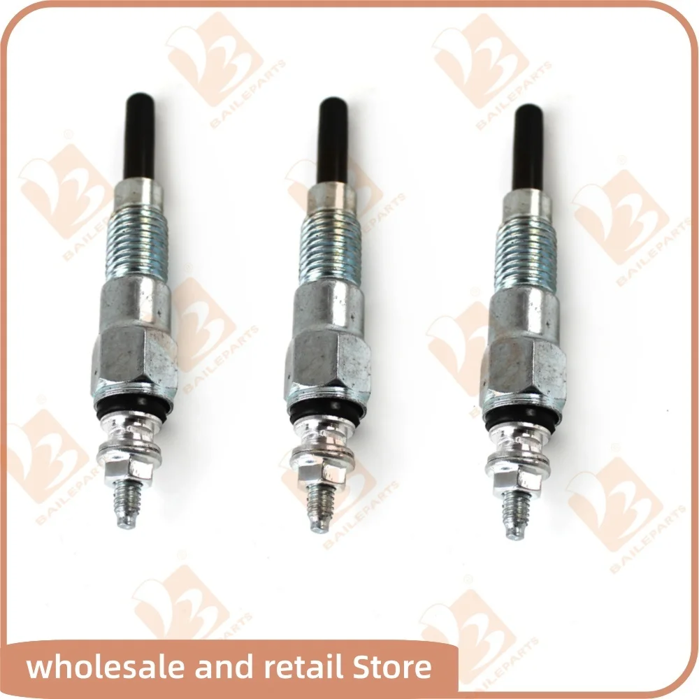 3 pçs 3tnv76 3tnv70 vela incandescente para yanmar john deere vela de ignição sistema lgnition motor pré-aquecimento plug escavadeira acessórios