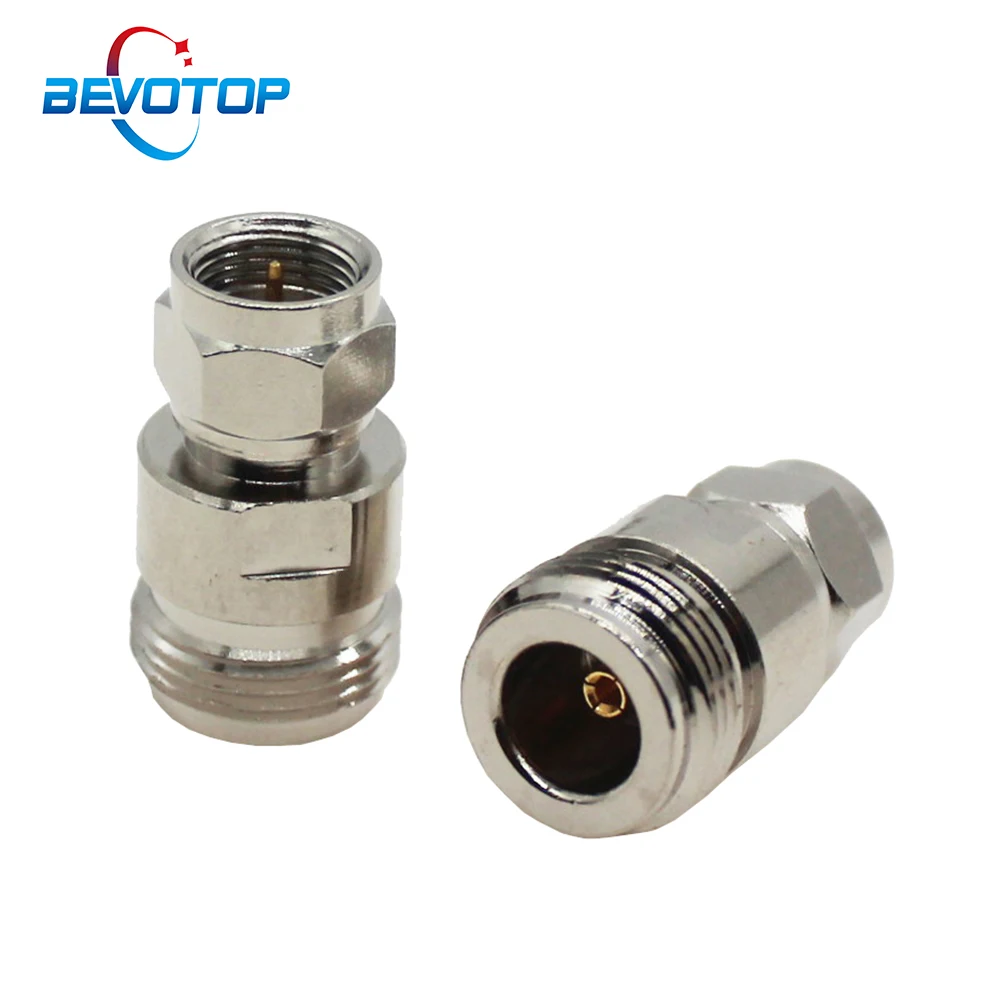 10 PCS/lot N Female Jack to F Male Plug RF Coaxial Adapter Coax Connector Converter Straight Type Bevotop Connectors