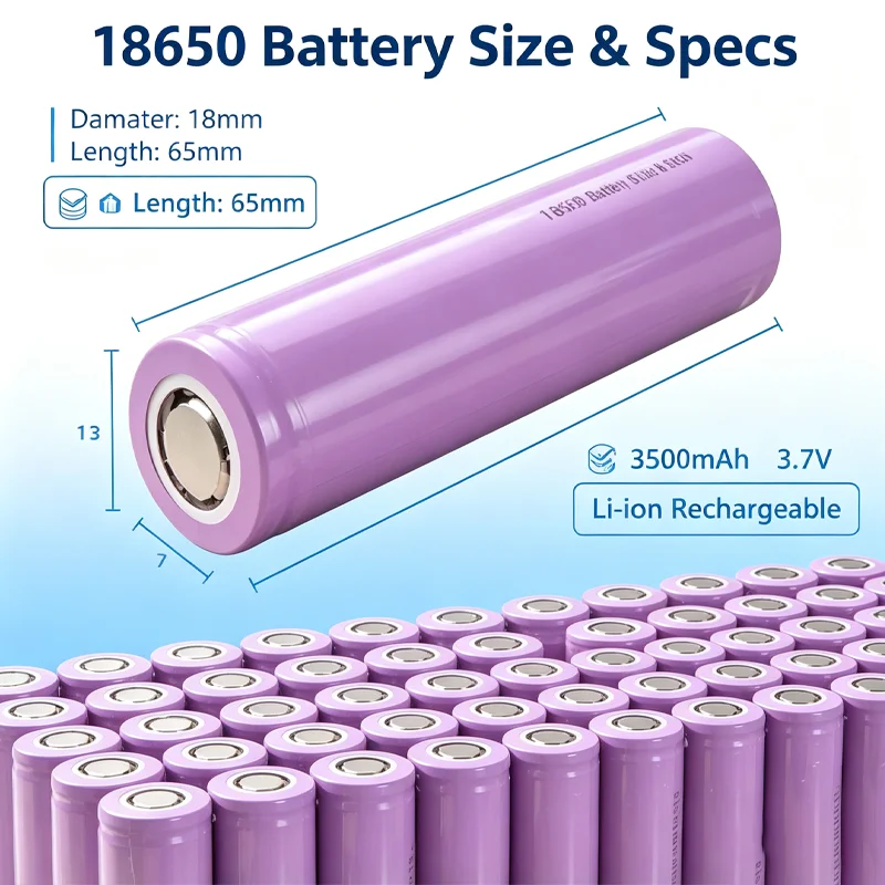 new 100% Original for 18650 3500mAh 25A Discharge INR18650 35E 3500mAh Li-ion 3.7v Rechargable Battery 18650 Battery