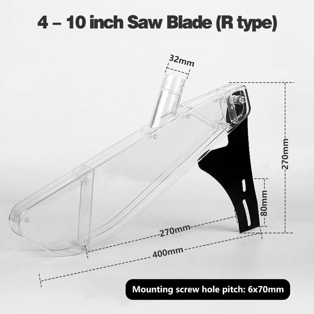 Stand Table Saw Protective Cover, 4-10 Inch Anti Dust Table Saw Guards,Dustproof Clear Plastic Case-For Most Table Saw B