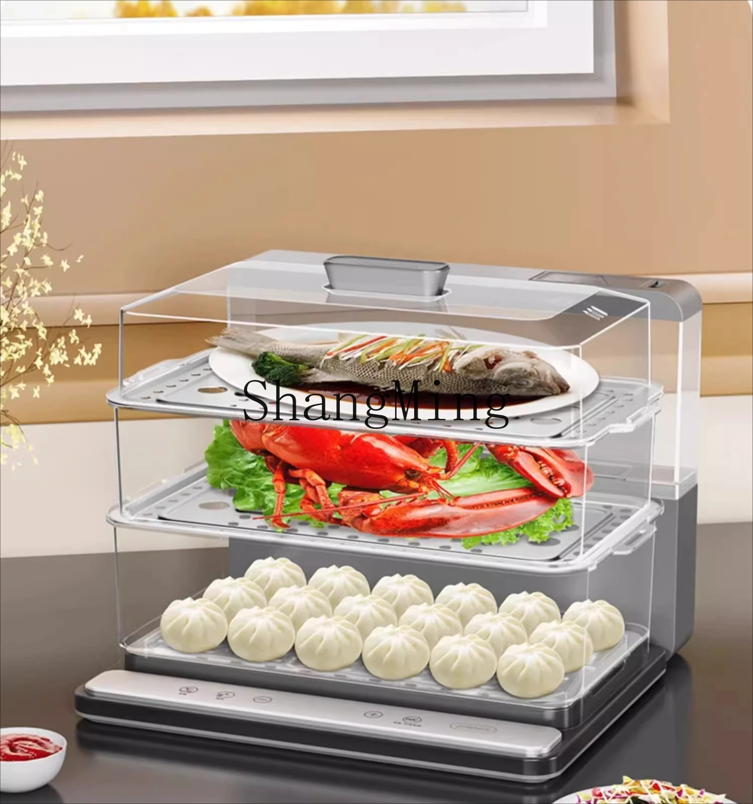 ZYY household steam pot small multi-function large capacity three-layer multi-layer electric steamer