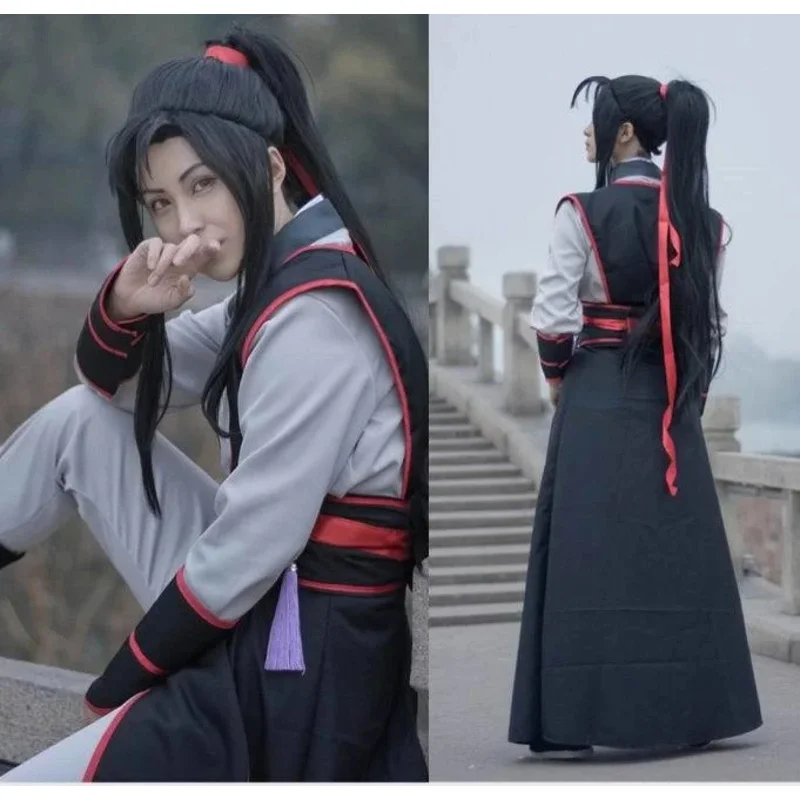 

qq45Anime The Untamed Mo Dao Zu Shi Jiang Cheng Wu Xian Костюм Young Wei Wuxian Hanfu Косплей Костюм