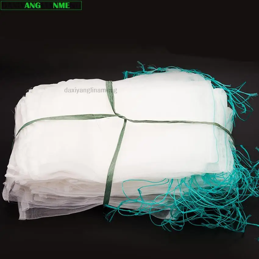 100ピース/ロット40メッシュナイロン網袋魚/フルーツ/リストバンド/昆虫鳥/害虫/シード/分離袋/シード包装/成長/保護