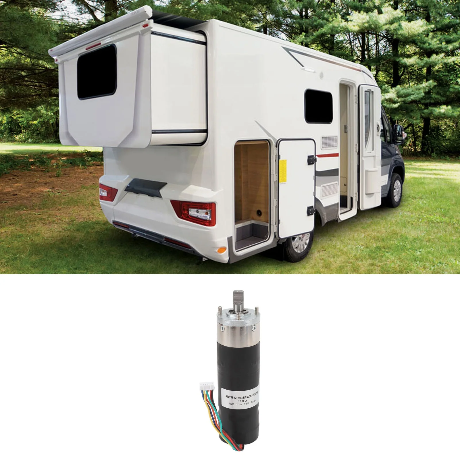 

Мотор RV Power In Wall Slide Out 287298 Высокое торсионное передаточное число 500:1, 12 В постоянного тока для Lippert LCI Schwintek In Wall Slide System