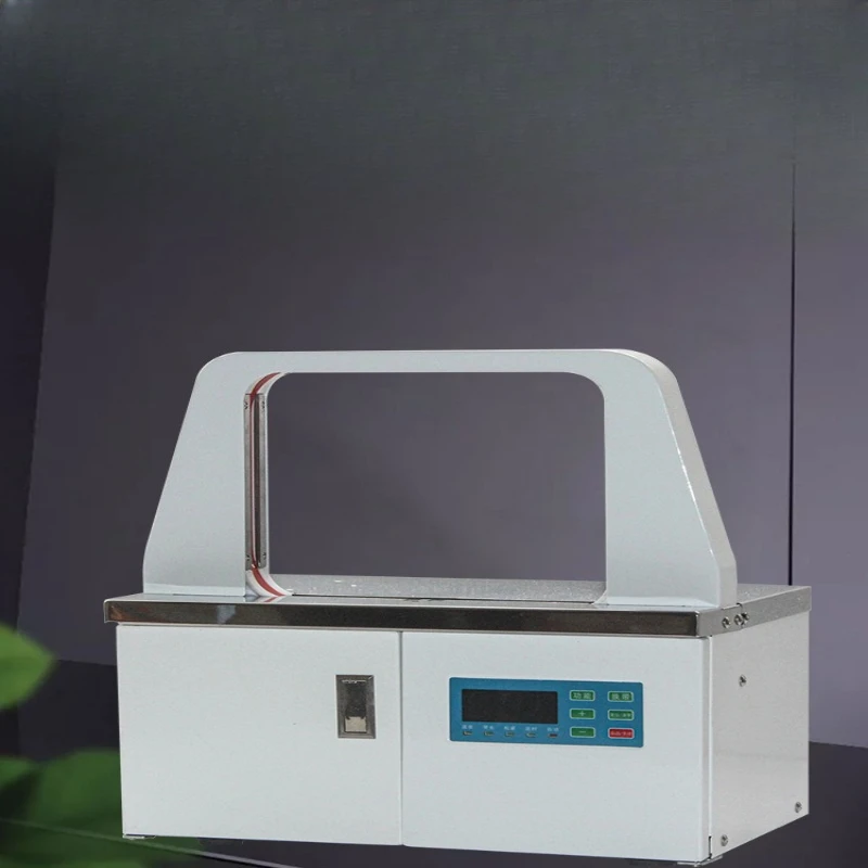 Automatic strapping machine Small vegetable strapping Hot melt no tape strapping machine Cable tie