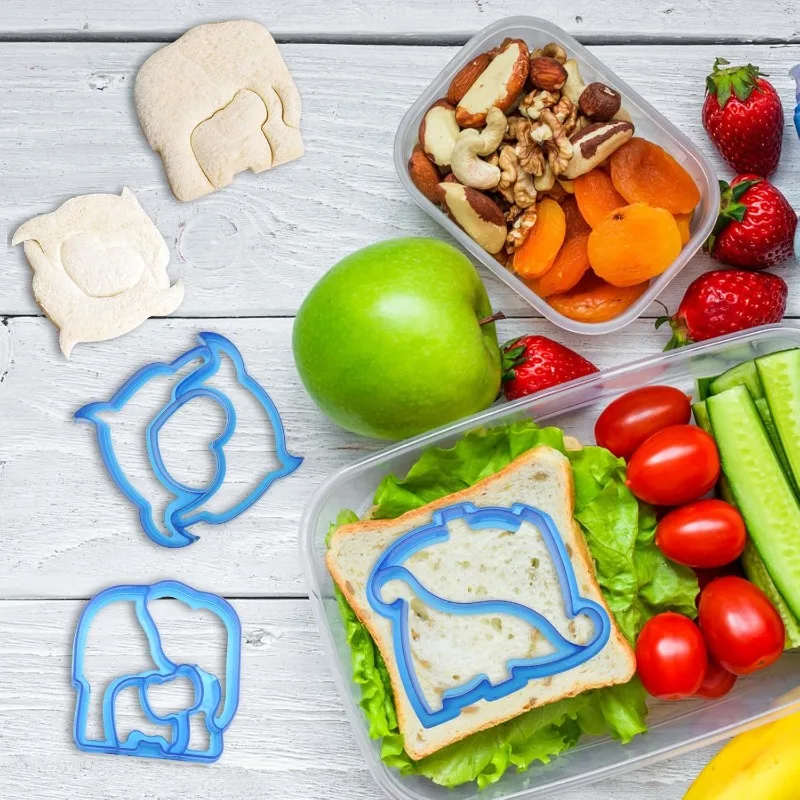 Sandwich Cutter Bread Mold Bread Knife Sandwich Cutter Sealer Kids Cartoon Squirrel Sea Dog for Bento Lunch Boxes Accessories