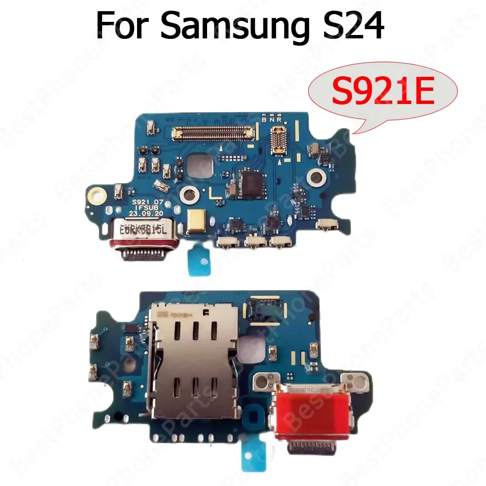 Charge Board For Samsung Galaxy S24 Plus S24+ Ultra S921 S926 S928 Charging Port Plate Ribbon Socket Usb Connector Flex Cable