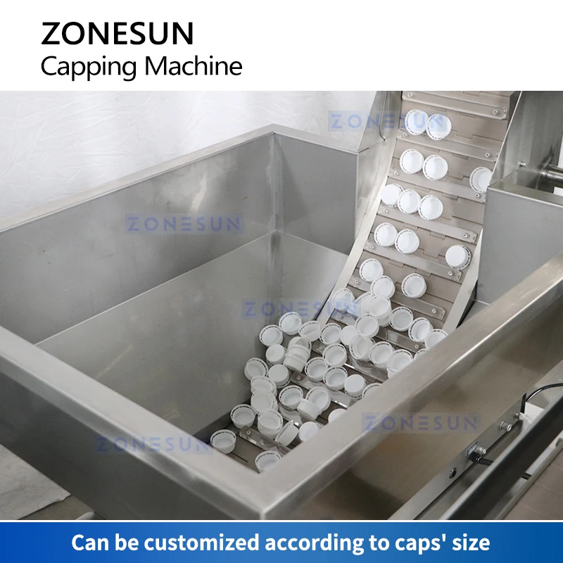 ZONESUN-Máquina Automática De Vedação De Garrafas, Twist Off Capper, Selador De Frasco, Equipamento De Embalagem De Ketchup De Molho De Massa, ZS-XG440T2