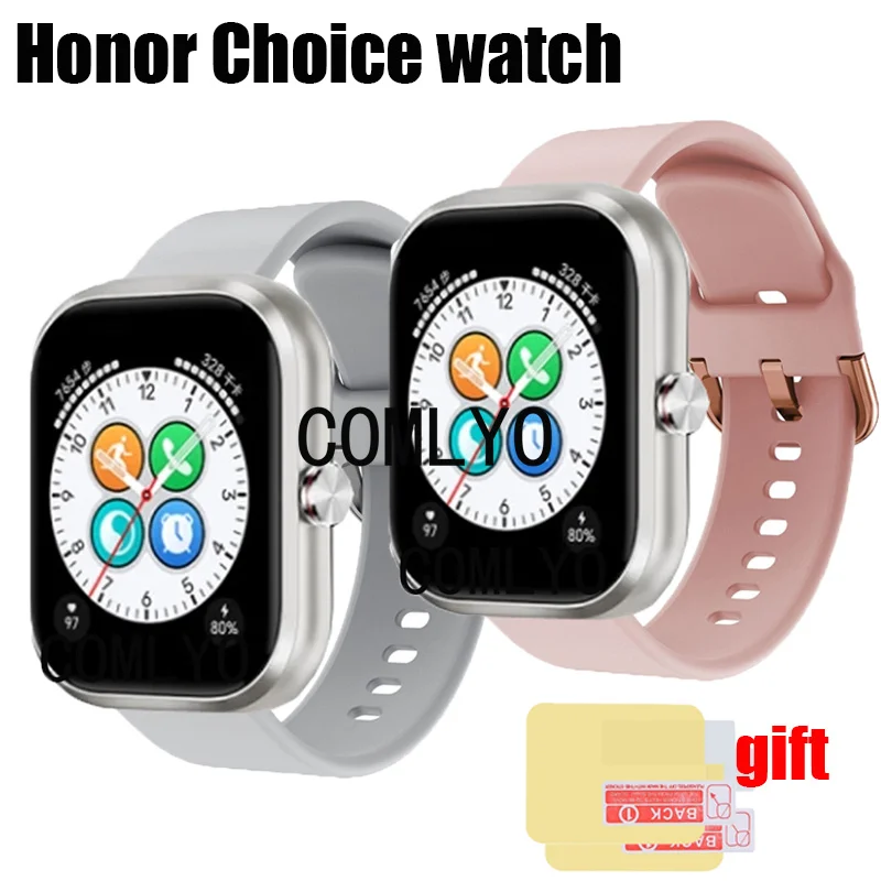 For HONOR Choice Watch Strap Smartwatch Silicone Band soft Sports Women men Belt Screen protector film