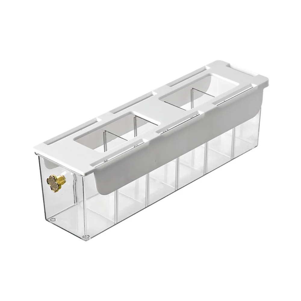 

Transparent Sock Storage Box No Punching Stackable Underwear Storage Box plastic Multi-Compartment Compartment Box Office