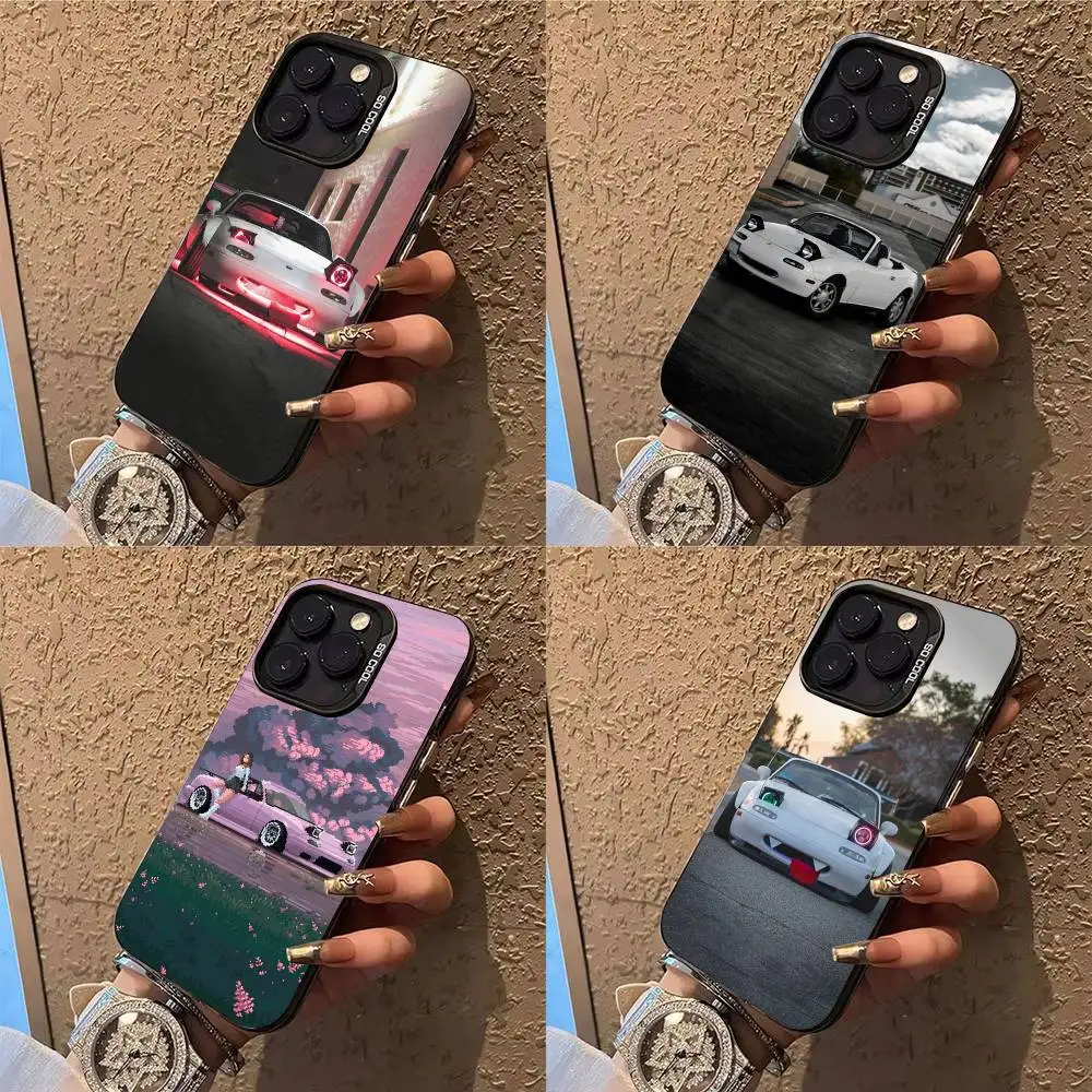 

Miata 30Th Mx5 Phone Case For iPhone 17,16,15,14,13,12,X,8,Pro,Max,Plus,E,SE4,Air,Mini IMD Matte Black