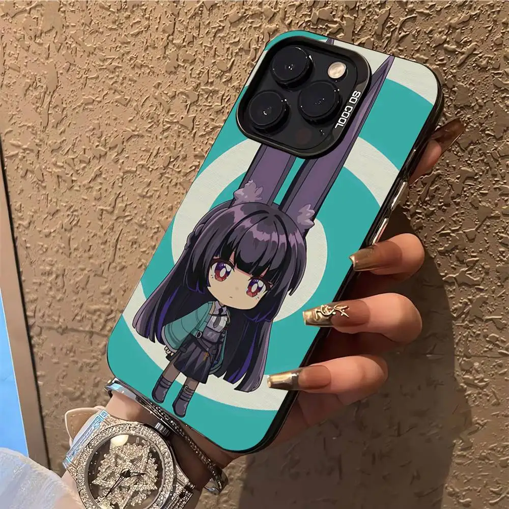 H-Hoshimi M-Miyabi ZZZ Phone Case For iPhone 17,16,15,14,13,12,X,8,Pro,Max,Plus,E,SE4,Air,Mini IMD Matte Black #2