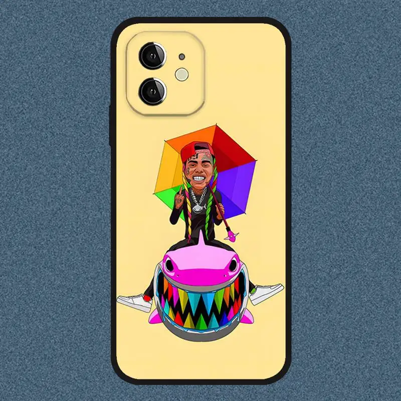 6ix9ine Phone Case For Iphone 12 14 13 11 Pro Max Mini Xs X Xr 7 8 6 6s Plus Se 2020 Black Soft Silicone Cover