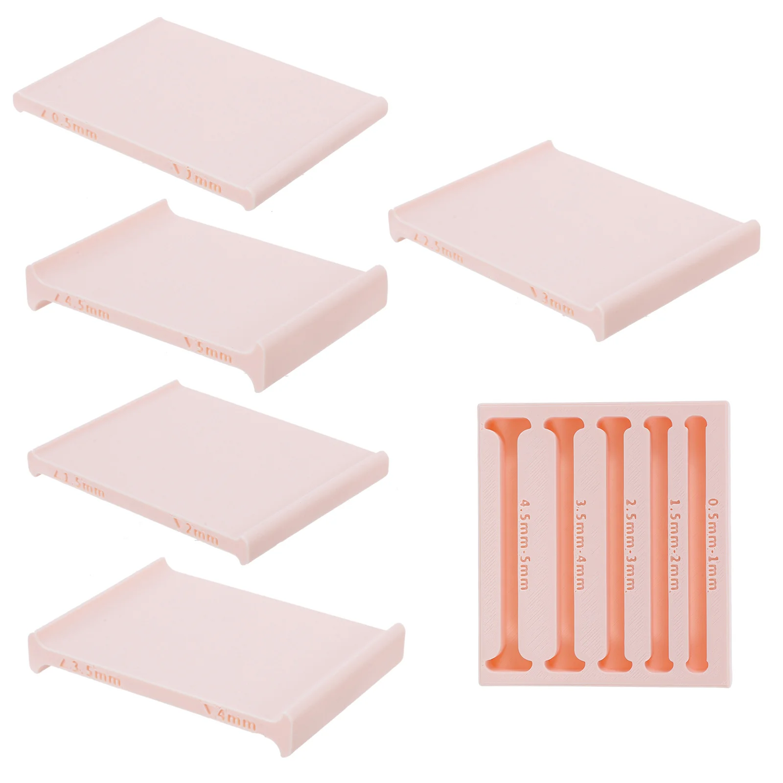 

1Set Clay Strip Rolling Mold Tools for 5 Diameter Precise Polymer Clay Roller Set Pottery Rolling Pin Guide for DIY Crafting