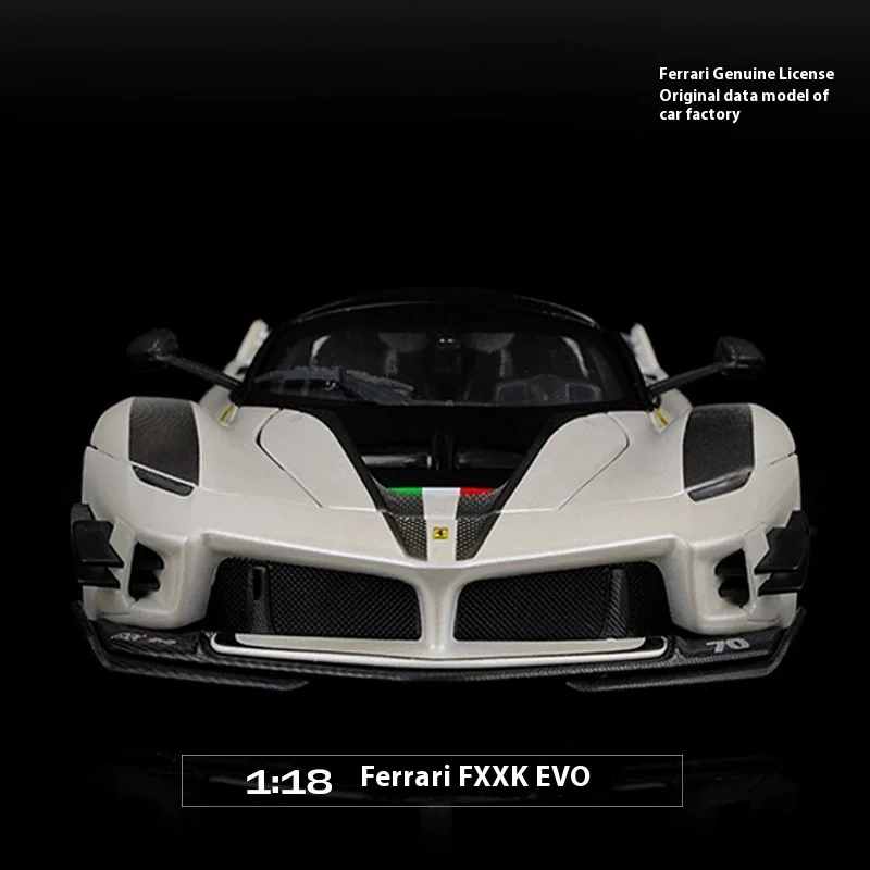 Burago 1:18 Replica Alloy Model Ferrari Fxxk-Evo Car Model Study Ornament Children'S Collection Toys Christmas Gifts