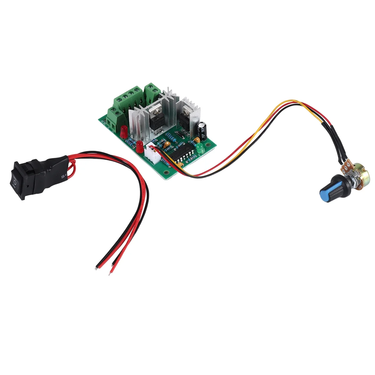 

BVBV PWM DC Motor Speed Controller Switch DC 20A Current Regulator 10-60V PWM DC Controller 150W 12V 24V 36V 48V