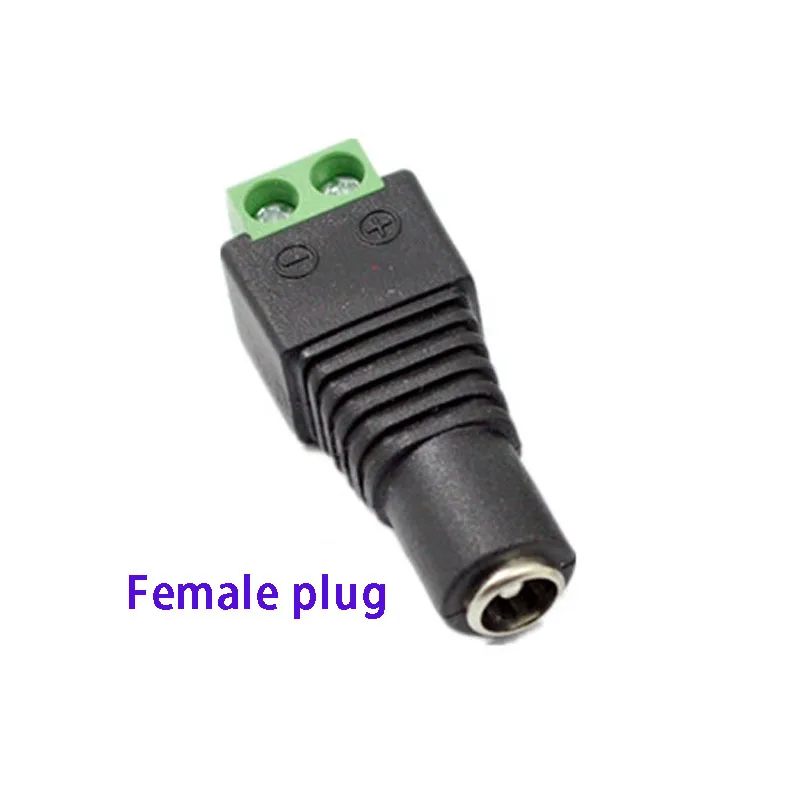55*21mm Pure Copper Terminal Wire To 12V DC Power Monitoring Interface Male/Female Plug/Socket Connector Adapter
