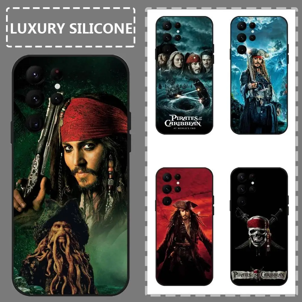 

P-Pirates Of The Caribbean Phone Case For Samsung Galaxy S25 S24 S22 S23 Ultra S21 S20 Plus 5G Frosted Non-Slip Full Soft Case
