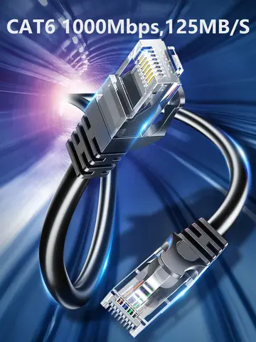 Cat6 Ethernet Cable  Gigabit High Speed 1000Mbps Internet Cable RJ45 Shielded Network LAN Cord for Laptop Router PC PS5 4 3 Xbox