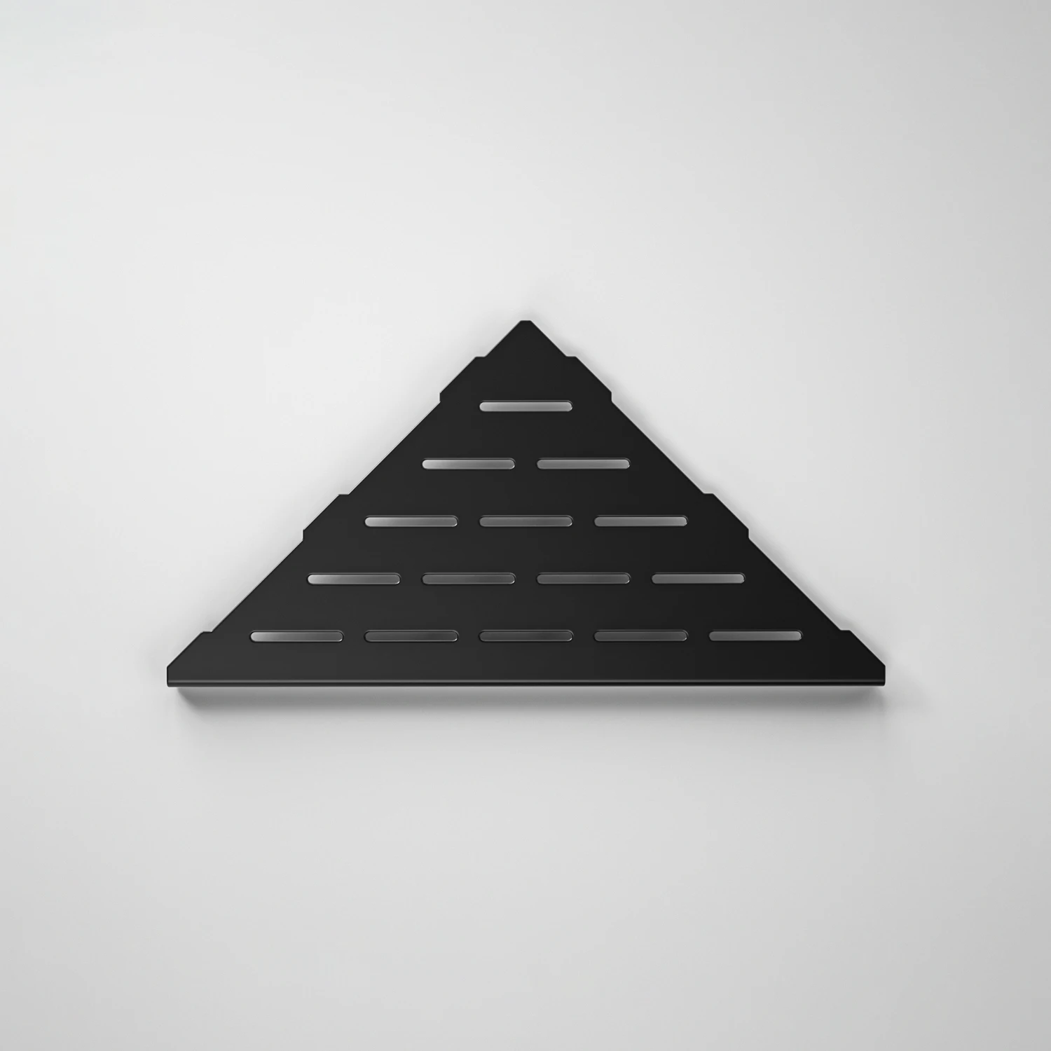 

Modern 10 Inch Black Stainless Steel Recessed Storage Corner Shelf No Drilling Needed for Bathroom Use Ships From USA