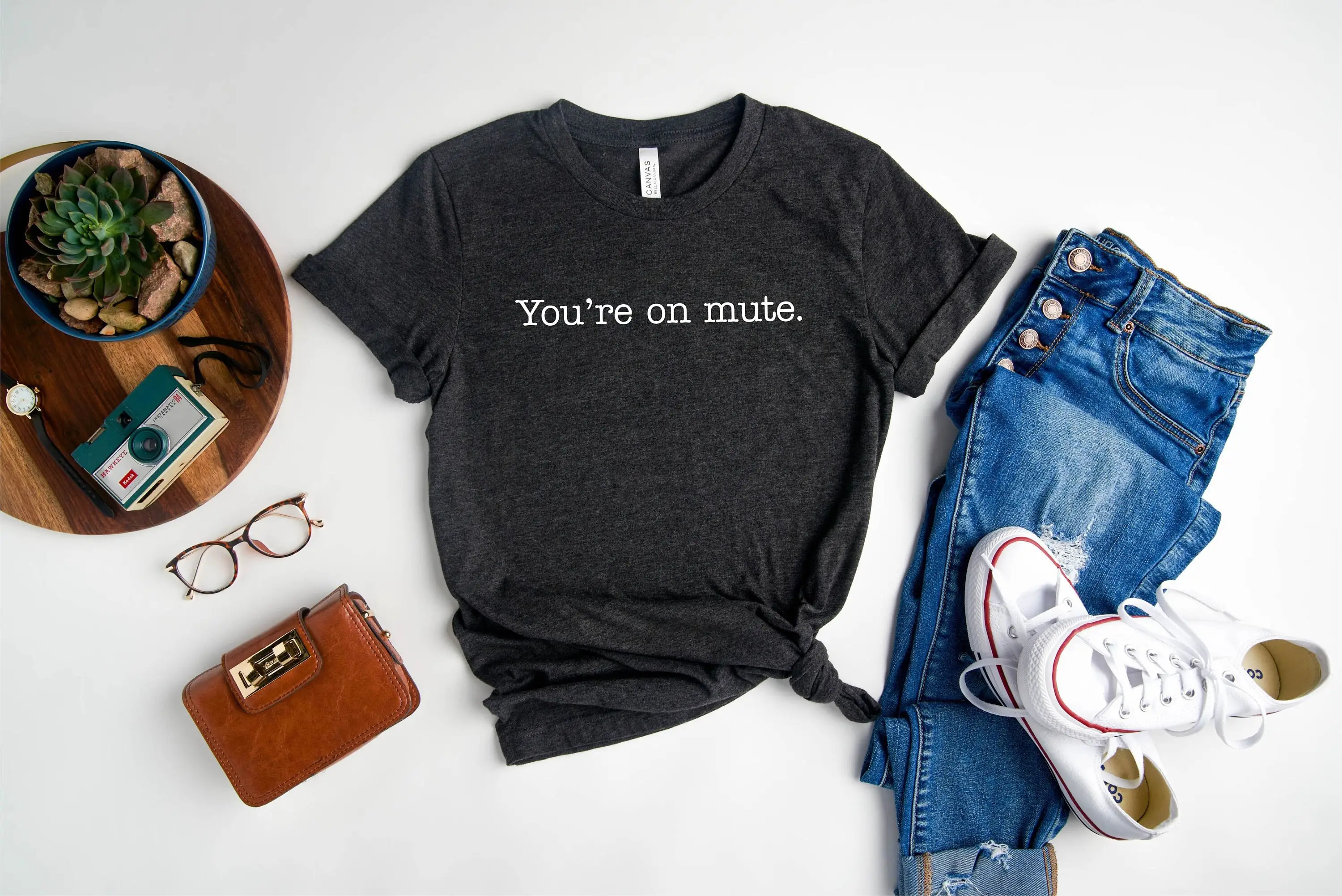 You'Re On Mute T Shirt Teacher Zoom Work From Home Funny S For Her Appreciation