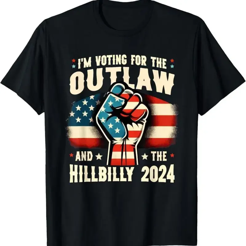 Us Flag I'M Voting For The Outlaw And Hillbilly 2024 T Shirt