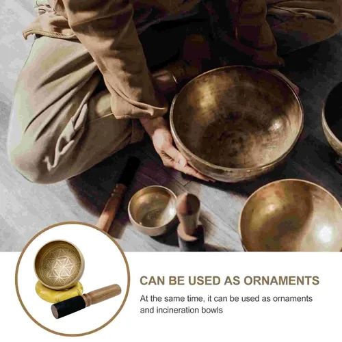 Imagen 2 del producto Miwayer-Juego de cuencos tibetanos, cuenco con sonido, cuenco de meditación, regalo único, útil para meditación, Yoga, alivio del estrés
