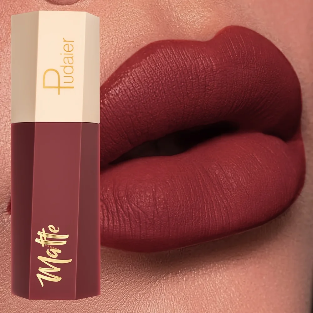 Velvet Matte Lip Tint Nude Waterproof - Long Lasting Lip Stain, Transferproof Kissproof Liquid Lipstick