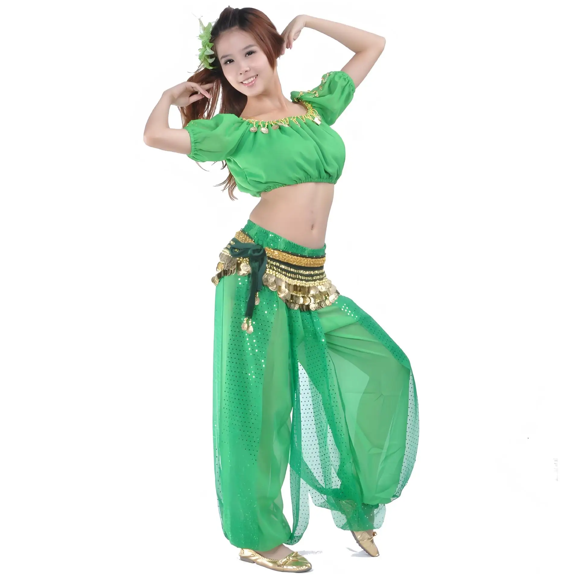 Highlights Lantern Set (Three-piece Set) Charm Belly Dance Clothing Apparel Source Factory First-hand Supply