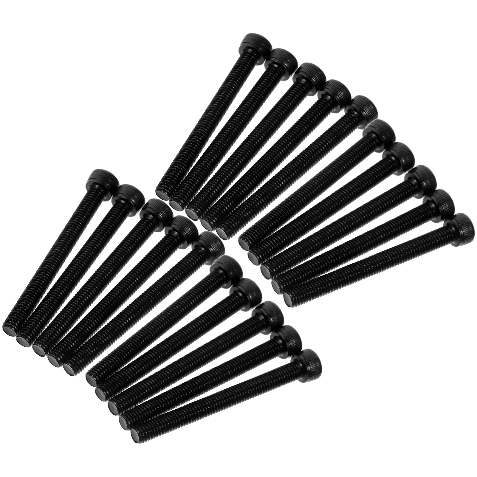 

50pcs Hexagon Socket M5X50Mm High-Strength Steel Black Oxide Finish Internal Hex Drive Thread Bolt Machine Mounting Automotive