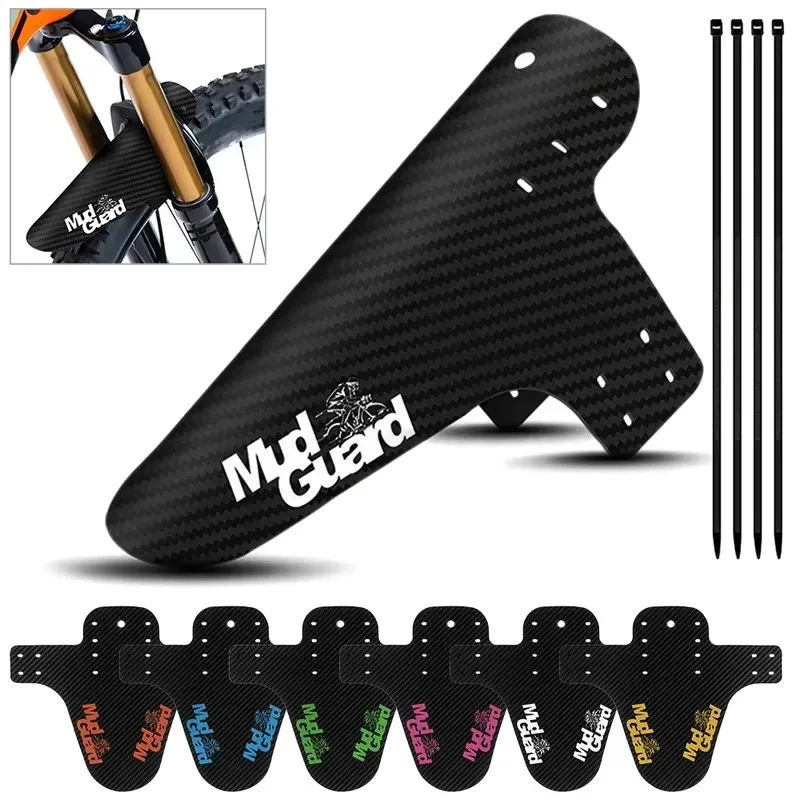 1/3sets Bicycle Fenders Carbon Fiber Front Rear MTB Road Bike Tire Wings Mud Guard Bicycle Tire Wheel Fenders Bike Parts