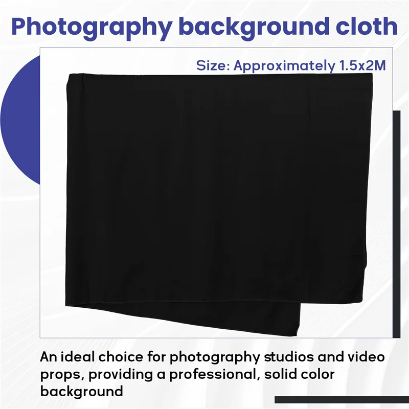 

Suitable 1.5×2M Photography Background Backdrop Cloth For Photo Studio Video Props Solid Color Wall Decor A