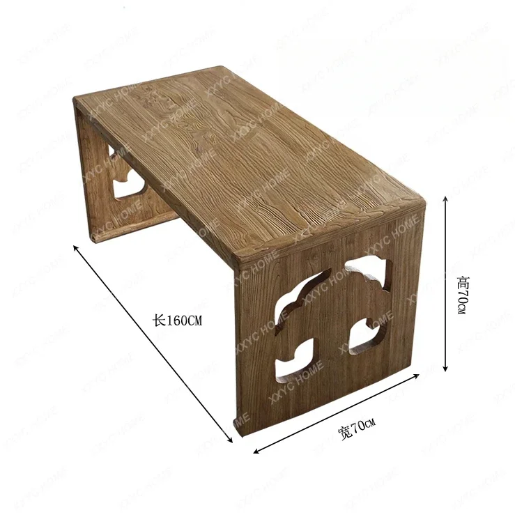 

A Nordic Style Solid Wood Household Minimalist Zen Tea Table