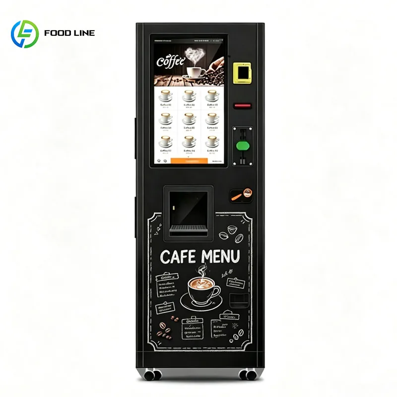 Coffee Bean Vending Machine Fresh Ground Automatic Coffee Preparation Self Service Commercial Customized