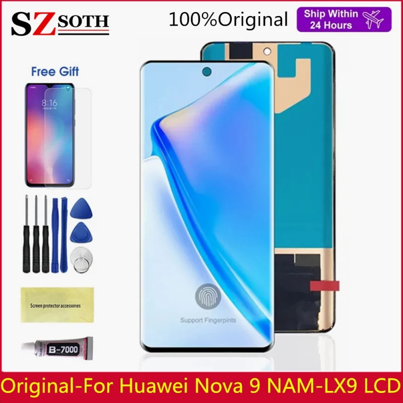 

6.57inch Original for Huawei Nova 9 LCD Touch Screen Digitizer Assembly For Huawei Nova9 LCD NAM-AL00, NAM-LX9 Display