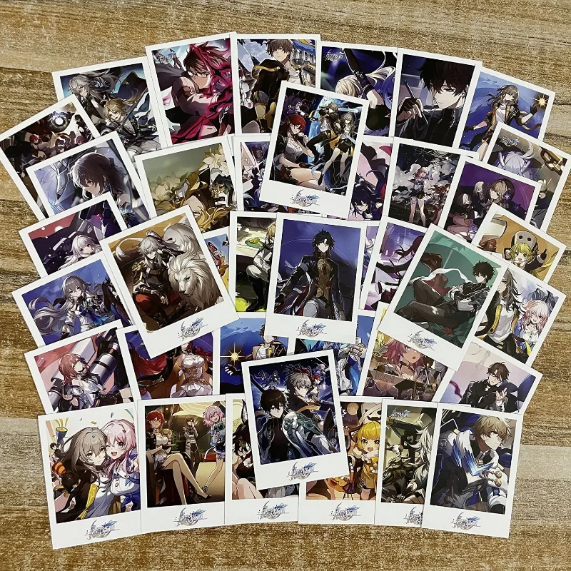 Honkai Star Rail Anime Cards 40PCS Silver Wolf Blade LOMO Card Self Made Paper Card Photocard Fans Collection Exquisite Postcard