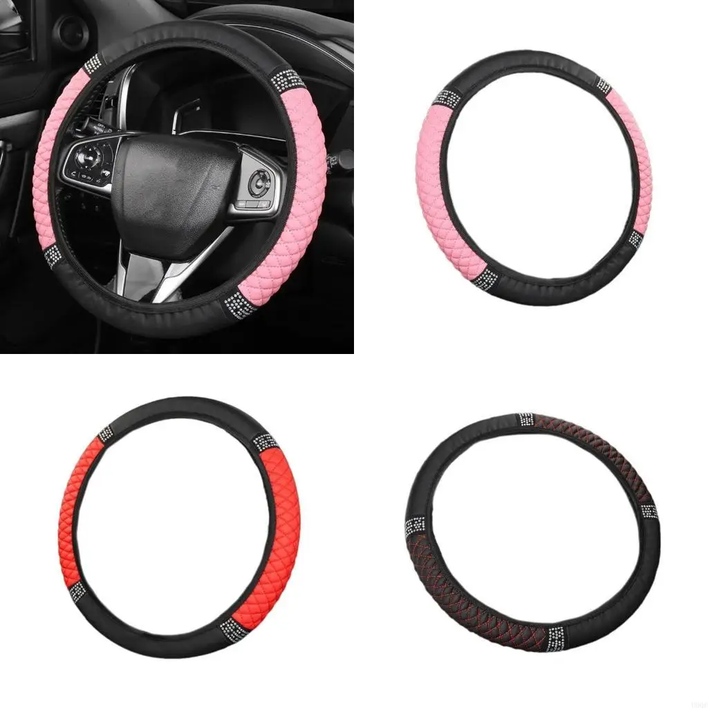 Fashionable Diamond Encrusted Steering Wheel Guard Vehicle Steering Wheel Glove New