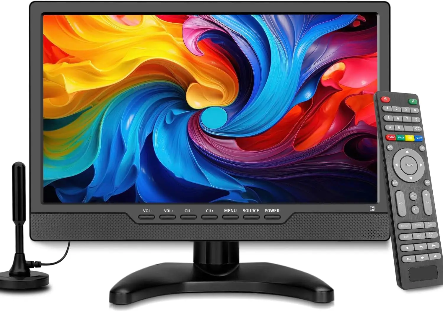 

14 Inch LED HD TV,Portable Small Television with HDMI Input,Built-in Digital Tuner/HDMI/USB/DC-12IN-Supports Wall-Mounted-for