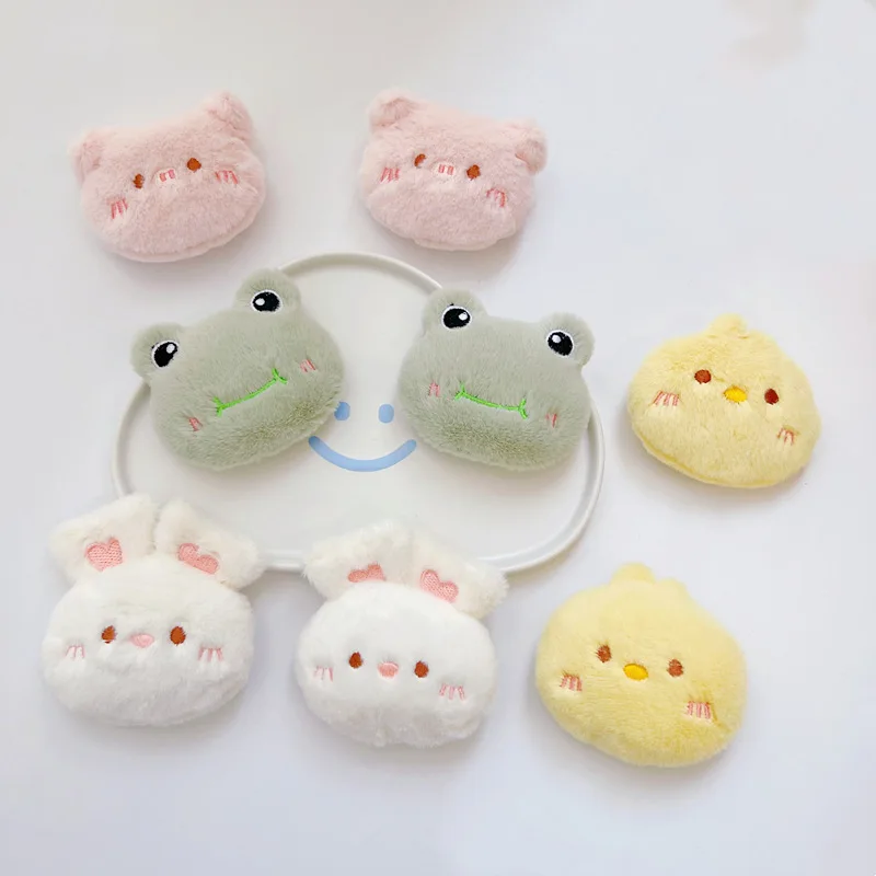 5pcs/lot   cartoon Bunny frog dolls  Padded Patches Appliques For Clothes Sewing Supplies DIY Hair Decoration