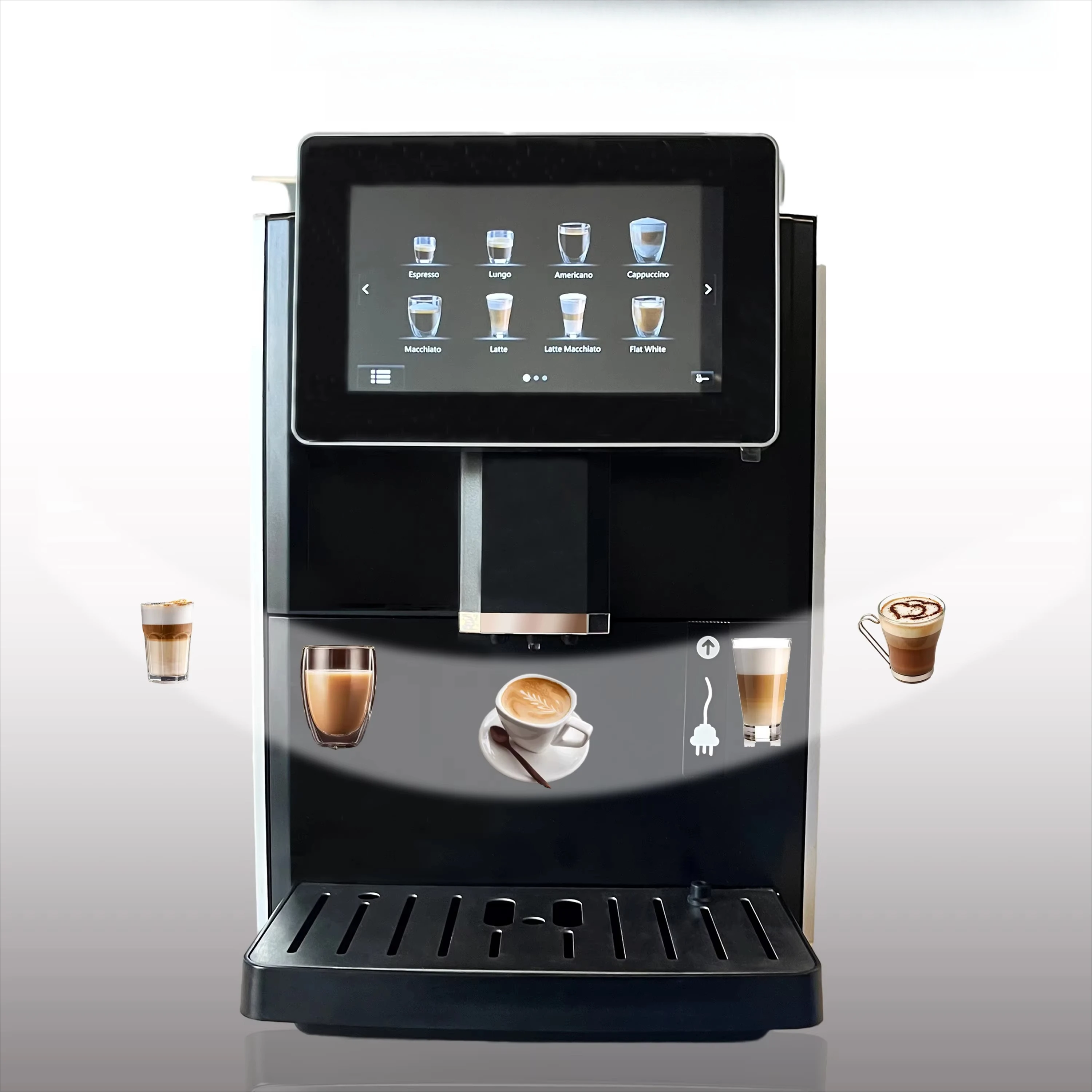 

Полностью автоматическая коммерческая кофемашина для эспрессо с сенсорным экраном