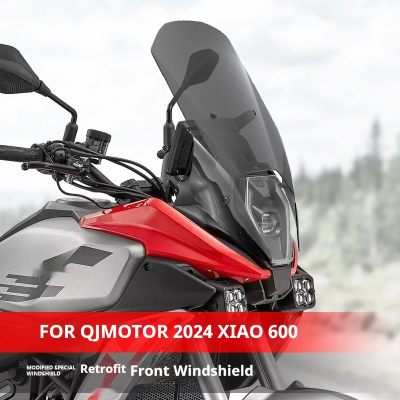 Heightened Windscreen Reduce High Speed Wind Buffeting Aerodynamic Upgrade Accessories For QJMOTOR S600 2024 2025