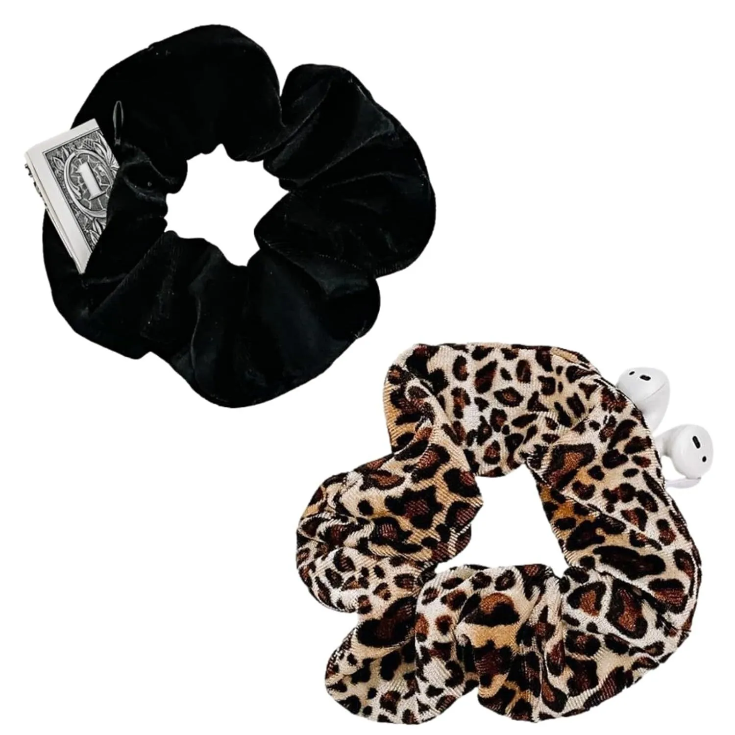 Hidden Hairband Storage Bag Money Hiding Hair Band Multifunctional Secret Pocket Organizer for Cash Coins Travel Essentials